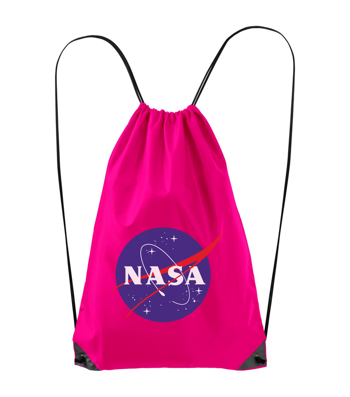 NASA logo 2 - Hátizsák neon rózsaszín