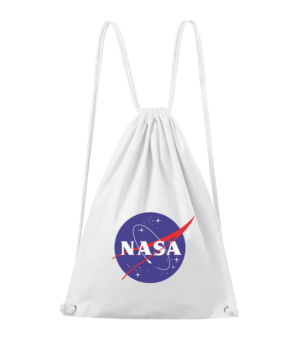 NASA logo 2 - Pamut hátizsák fehér