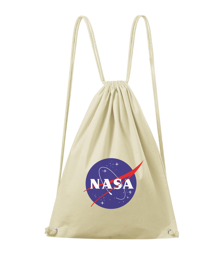 NASA logo 2 - Pamut hátizsák natúr