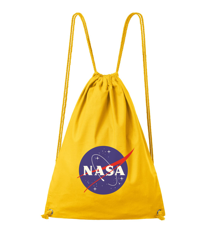 NASA logo 2 - Pamut hátizsák sárga