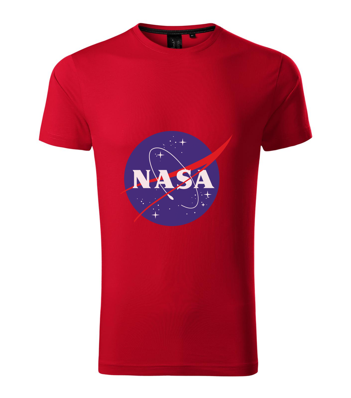 NASA logo 2 - Prémium férfi póló F1 piros