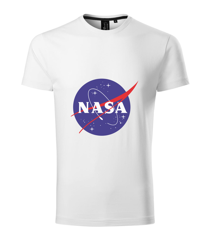 NASA logo 2 - Prémium férfi póló fehér