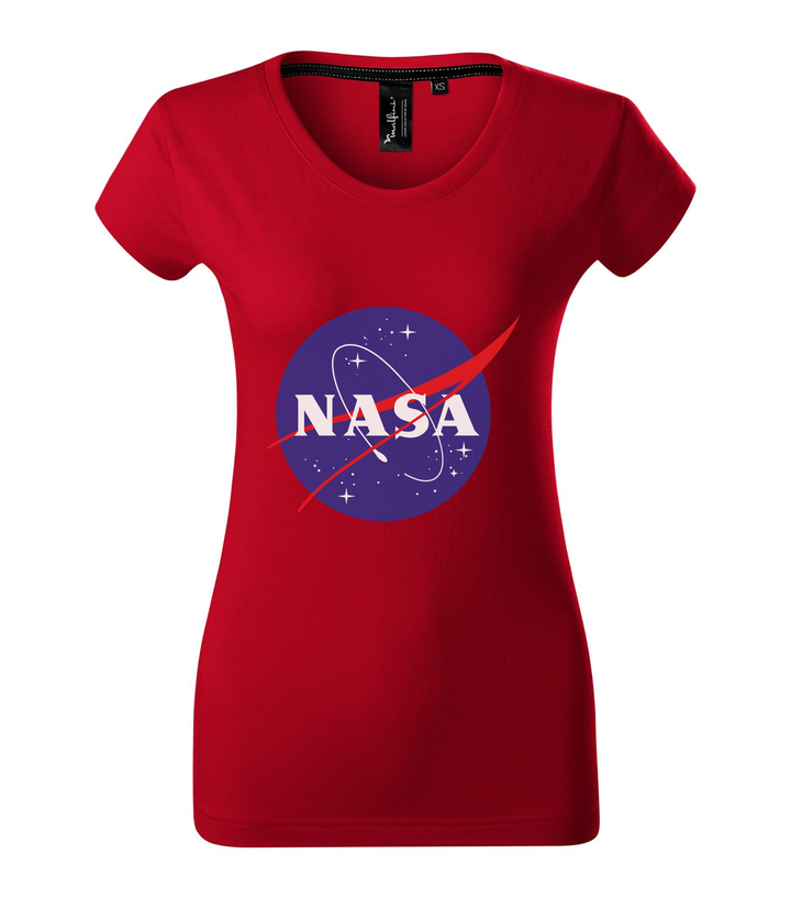 NASA logo 2 - Prémium női póló F1 piros