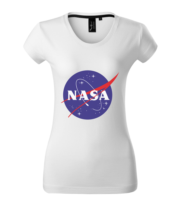 NASA logo 2 - Prémium női póló fehér