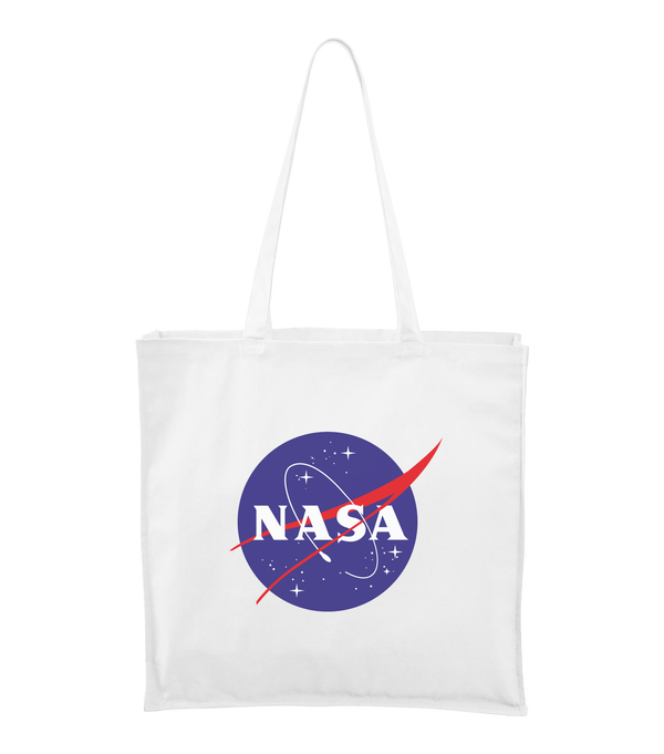 NASA logo 2 - Vászontáska (43 x 43 cm) fehér