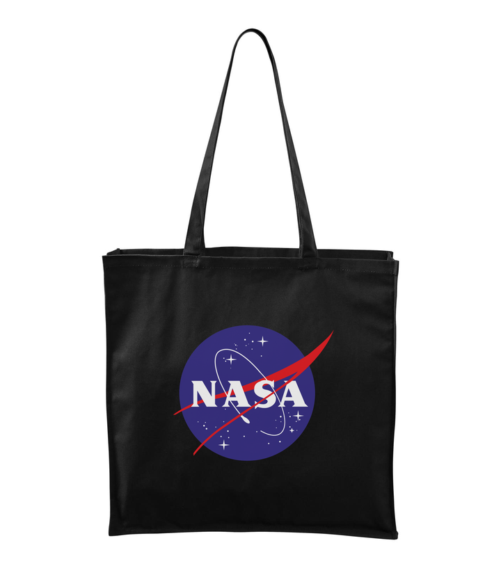 NASA logo 2 - Vászontáska (43 x 43 cm) fekete