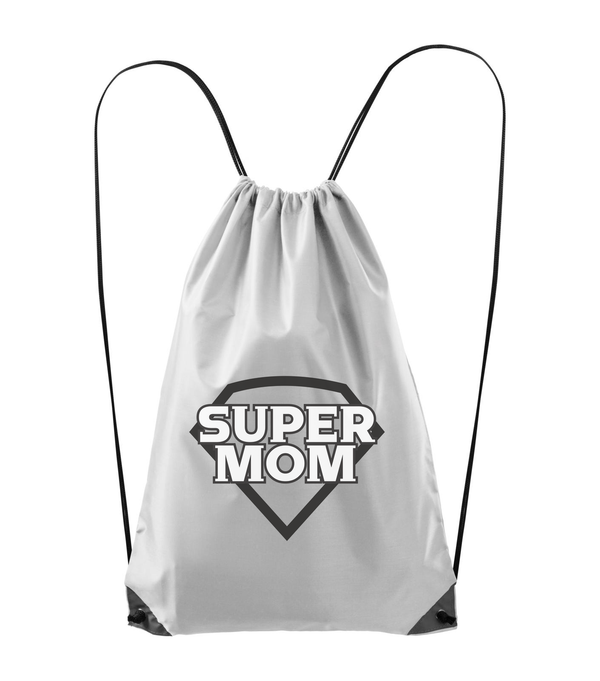 Super mom - black and white - Hátizsák fehér