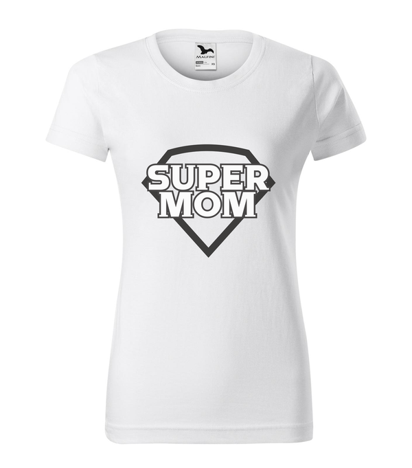 Super mom - black and white - Női póló fehér