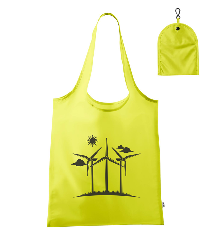 Szélturbinák - Bevásárló táska neon sárga