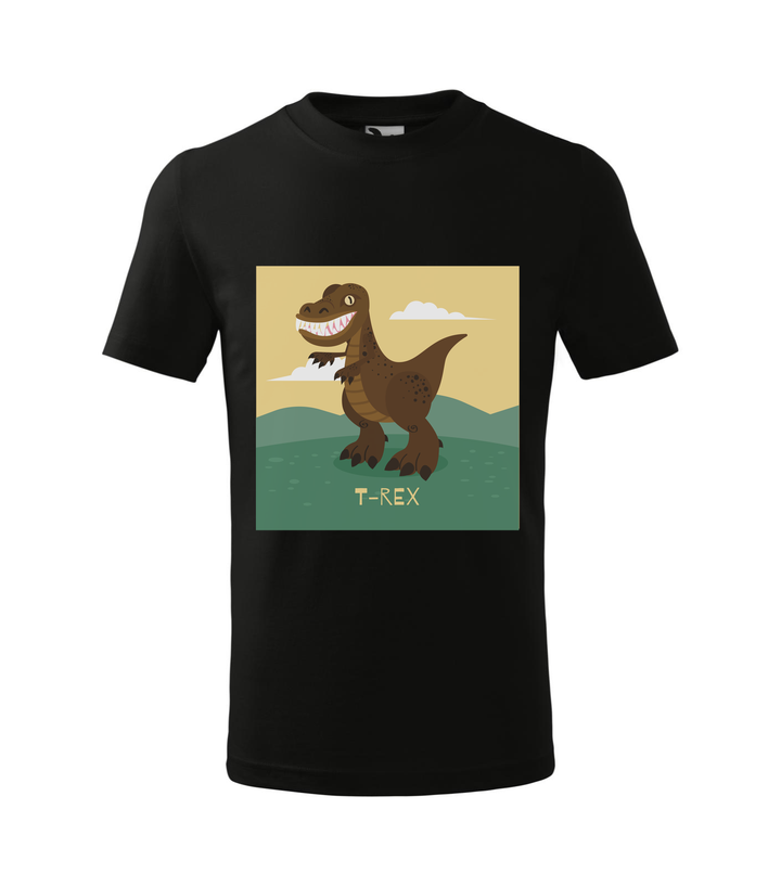 T-Rex - Gyerek póló fekete