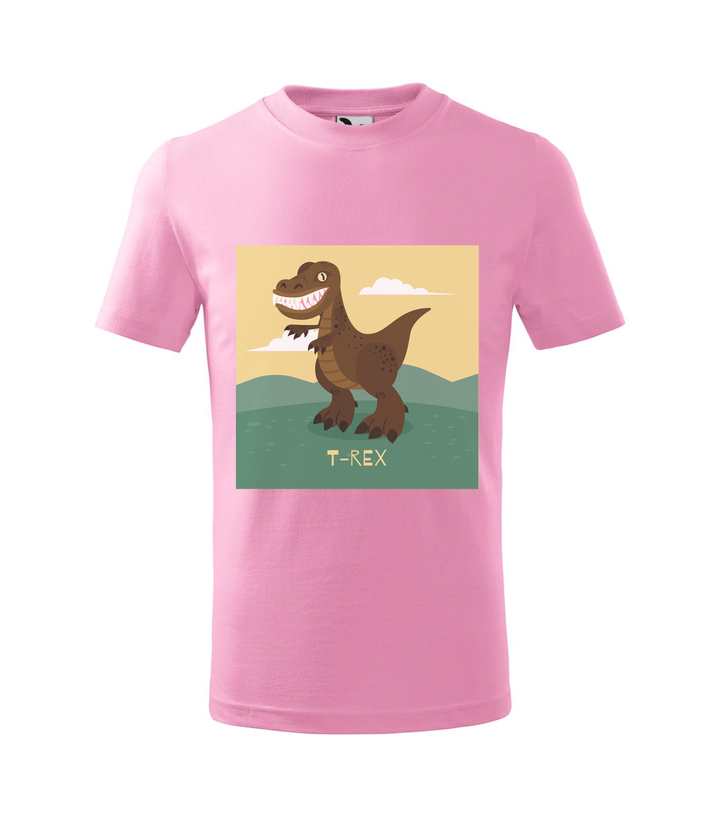 T-Rex - Gyerek póló rózsaszín