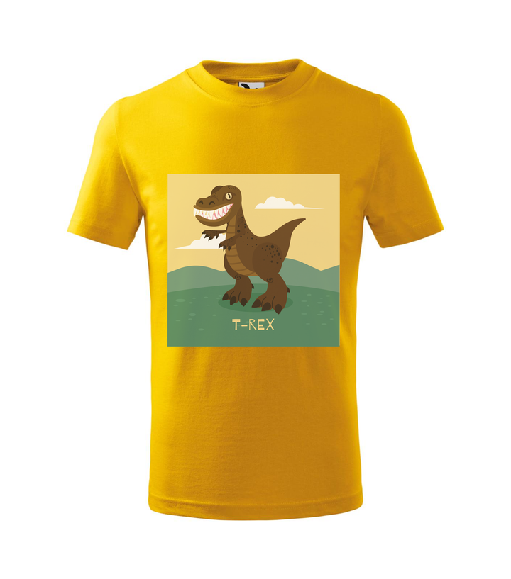 T-Rex - Gyerek póló sárga