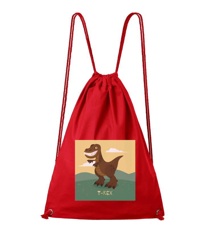 T-Rex - Pamut hátizsák piros