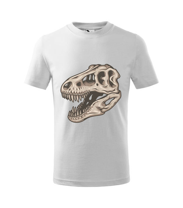 T-Rex koponya - Gyerek póló fehér