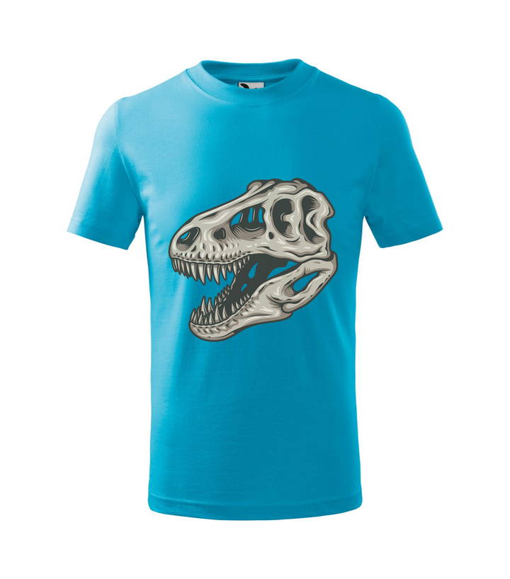 T-Rex koponya - Gyerek póló türkiz