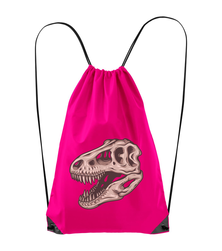 T-Rex koponya - Hátizsák neon rózsaszín