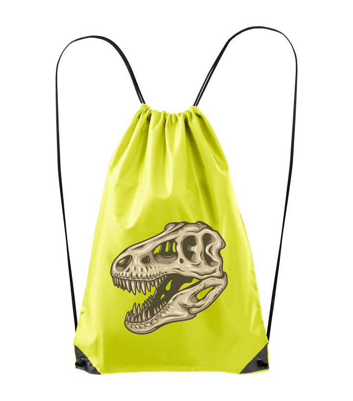 T-Rex koponya - Hátizsák neon sárga