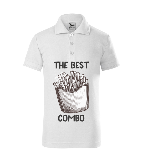 The best combo - Chips - Galléros gyerek póló fehér