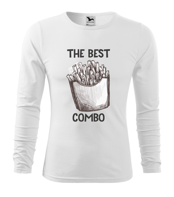 The best combo - Chips - Hosszú ujjú férfi póló fehér