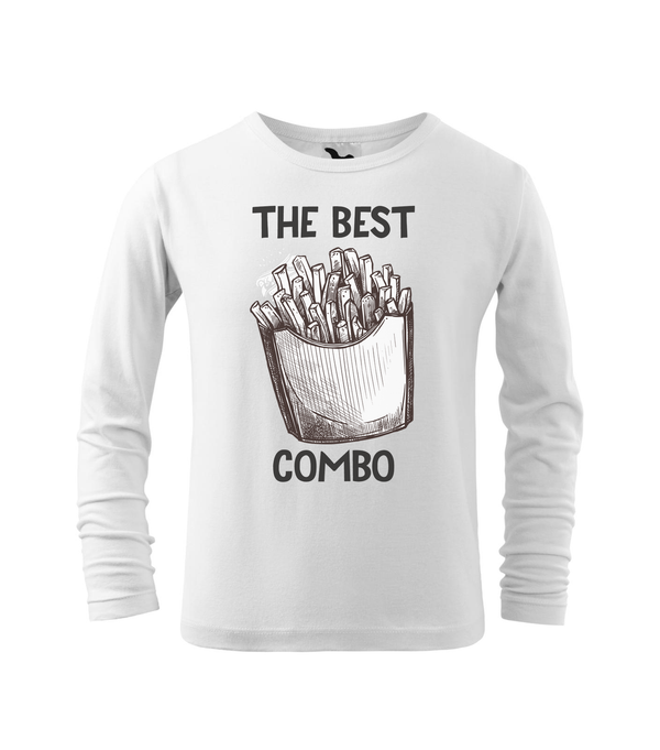 The best combo - Chips - Hosszú ujjú gyerek póló fehér