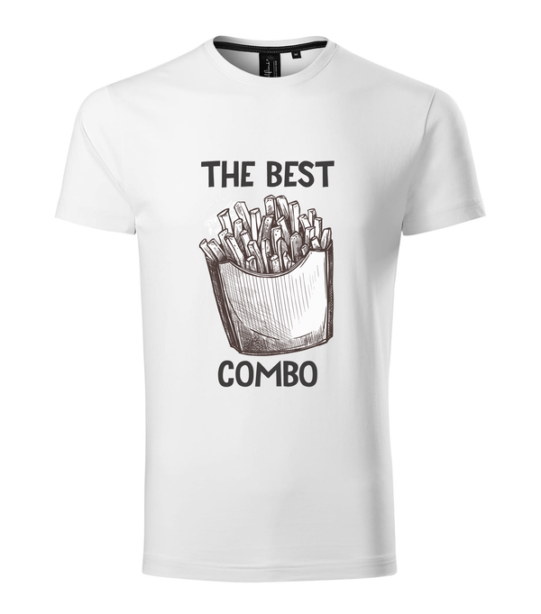 The best combo - Chips - Prémium férfi póló fehér
