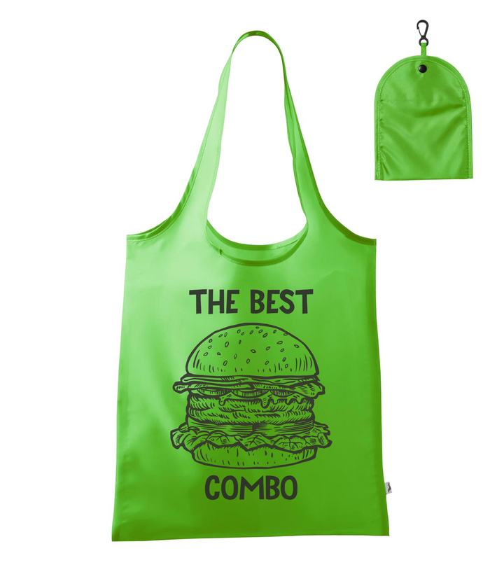 The best combo - Hamburger - Bevásárló táska almazöld