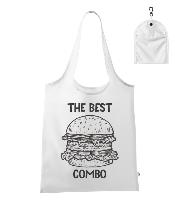 The best combo - Hamburger - Bevásárló táska fehér