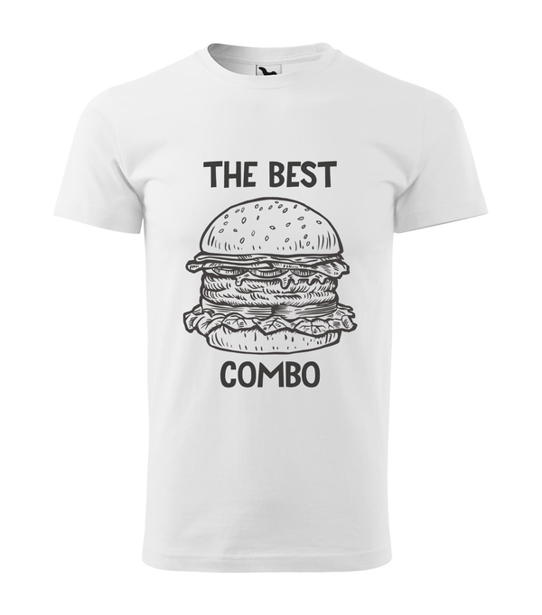The best combo - Hamburger - Férfi póló fehér