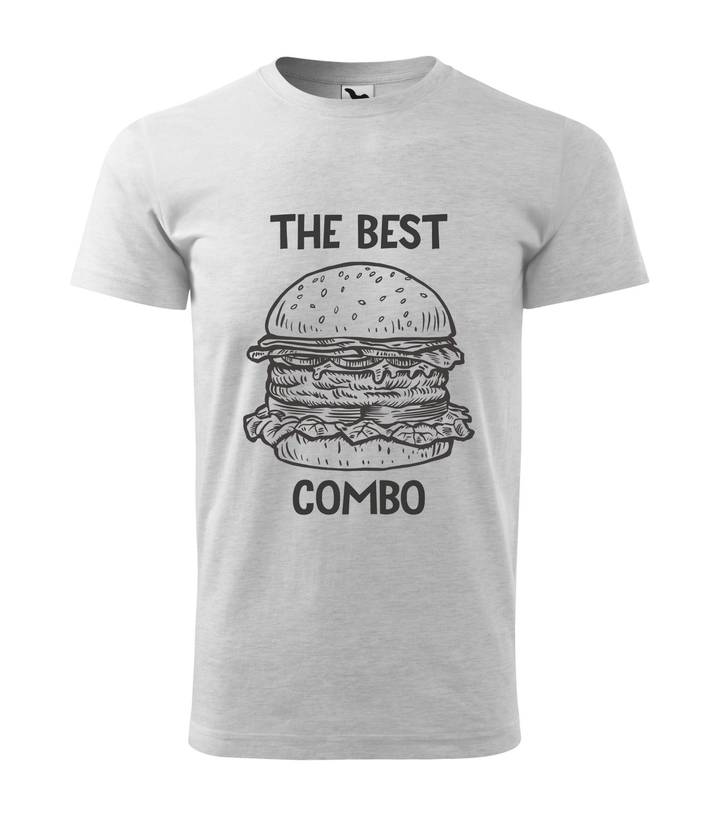 The best combo - Hamburger - Férfi póló világosszürke