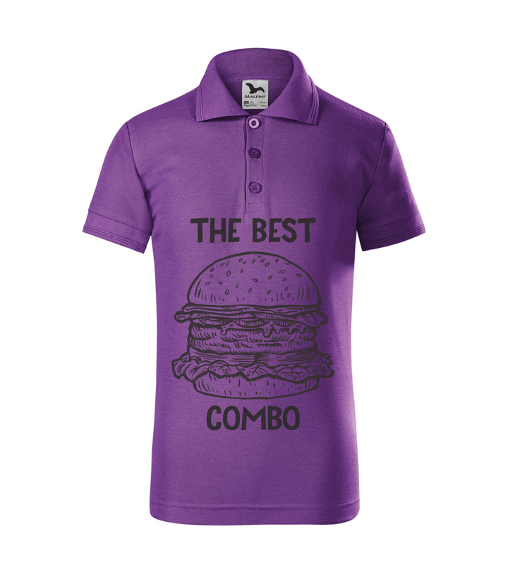 The best combo - Hamburger - Galléros gyerek póló lila