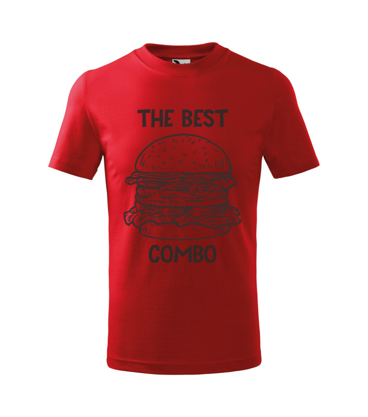 The best combo - Hamburger - Gyerek póló piros