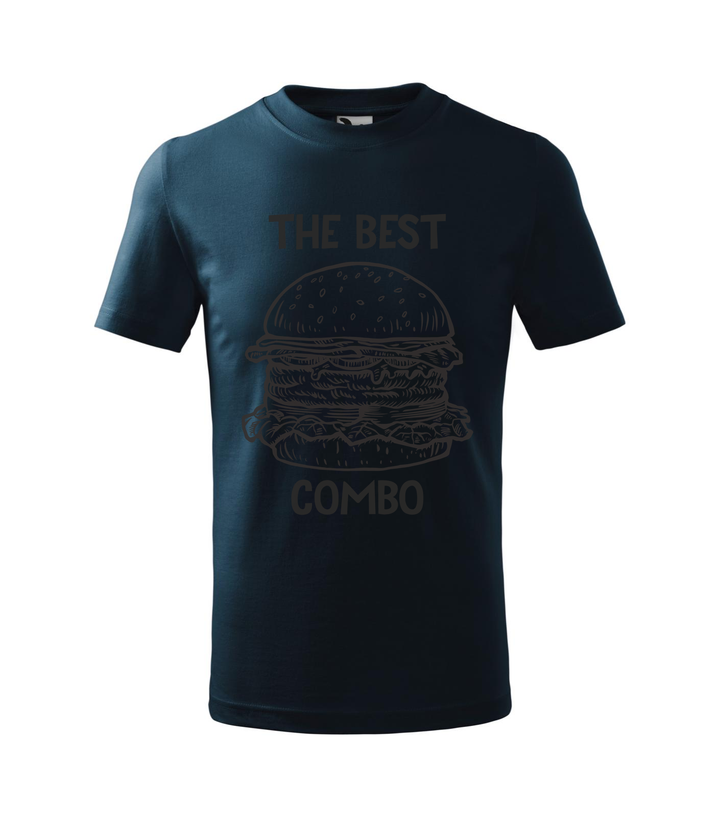 The best combo - Hamburger - Gyerek póló tengerészkék