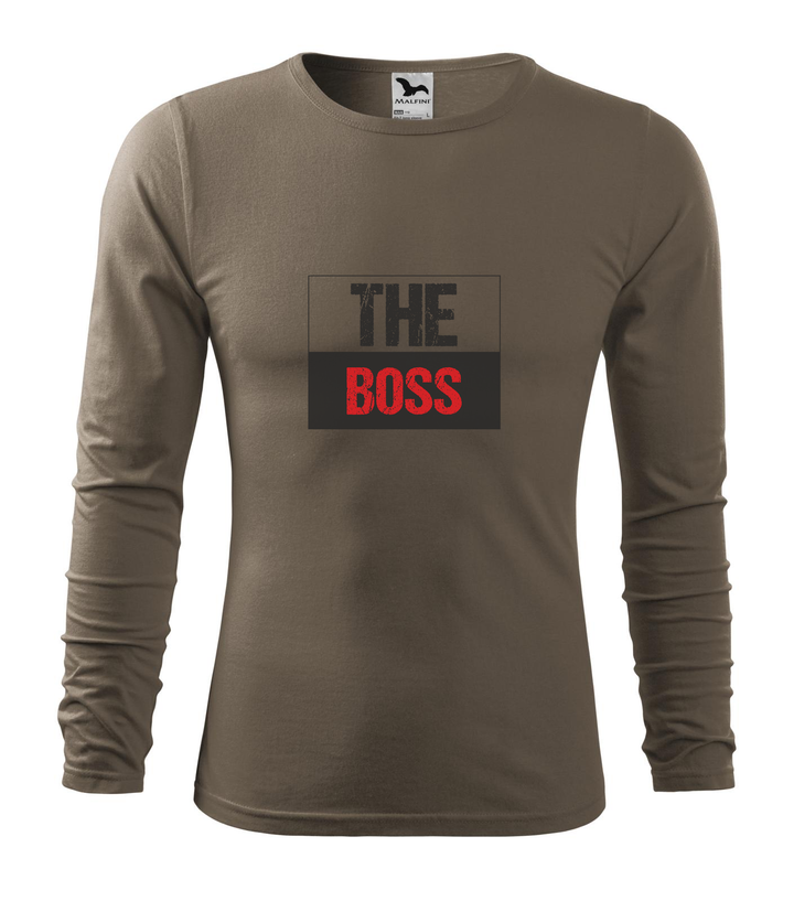 The boss - Hosszú ujjú férfi póló army