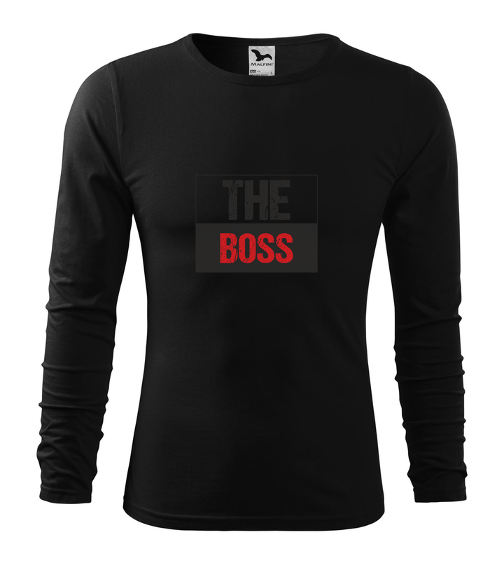 The boss - Hosszú ujjú férfi póló fekete