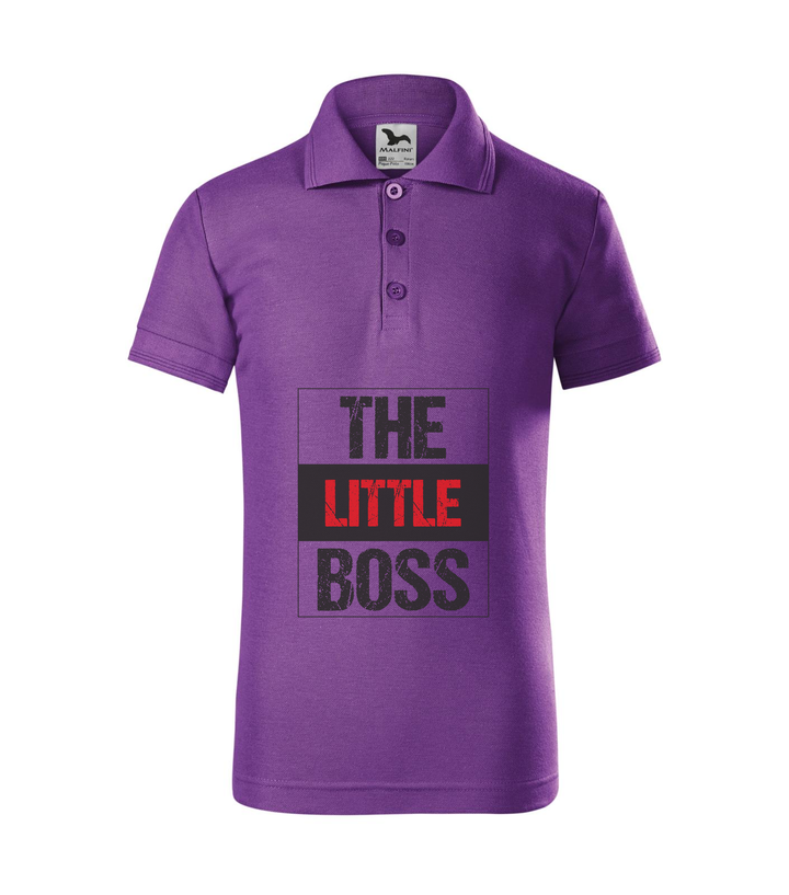 The little boss - Galléros gyerek póló lila
