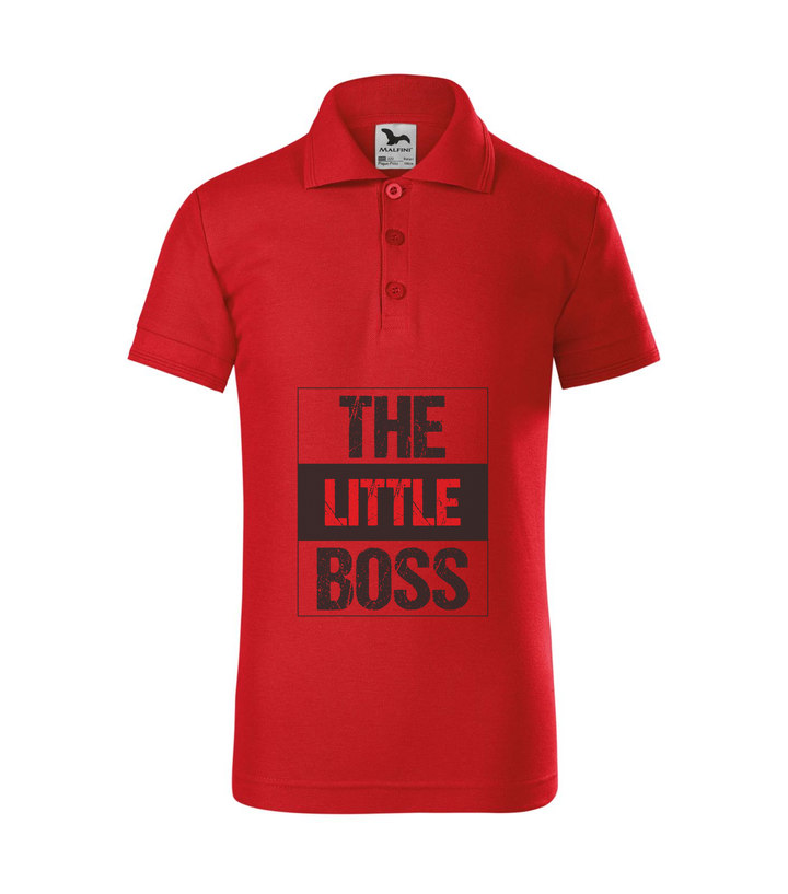 The little boss - Galléros gyerek póló piros
