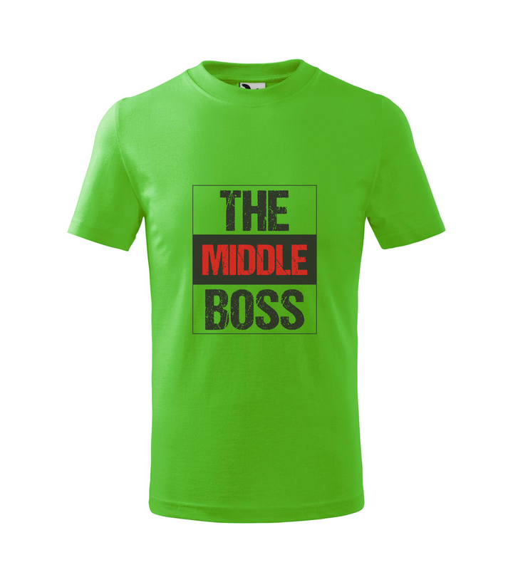 The middle boss - Gyerek póló almazöld