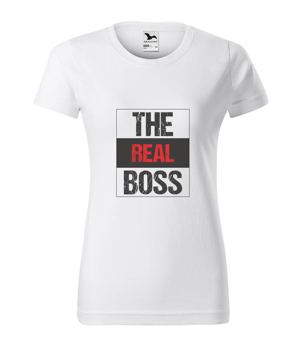 The real boss - Női póló fehér
