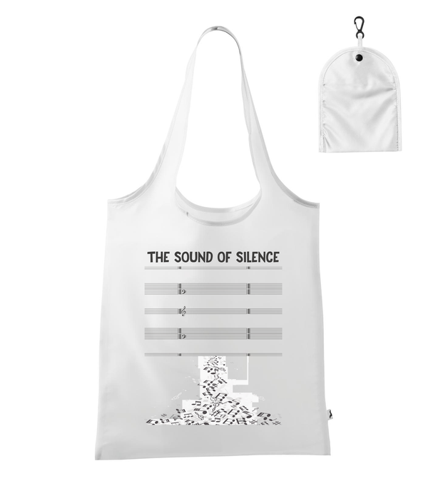 The sound of silence - Bevásárló táska fehér