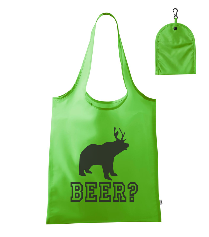 Beer, Deer, Bear? - Bevásárló táska almazöld