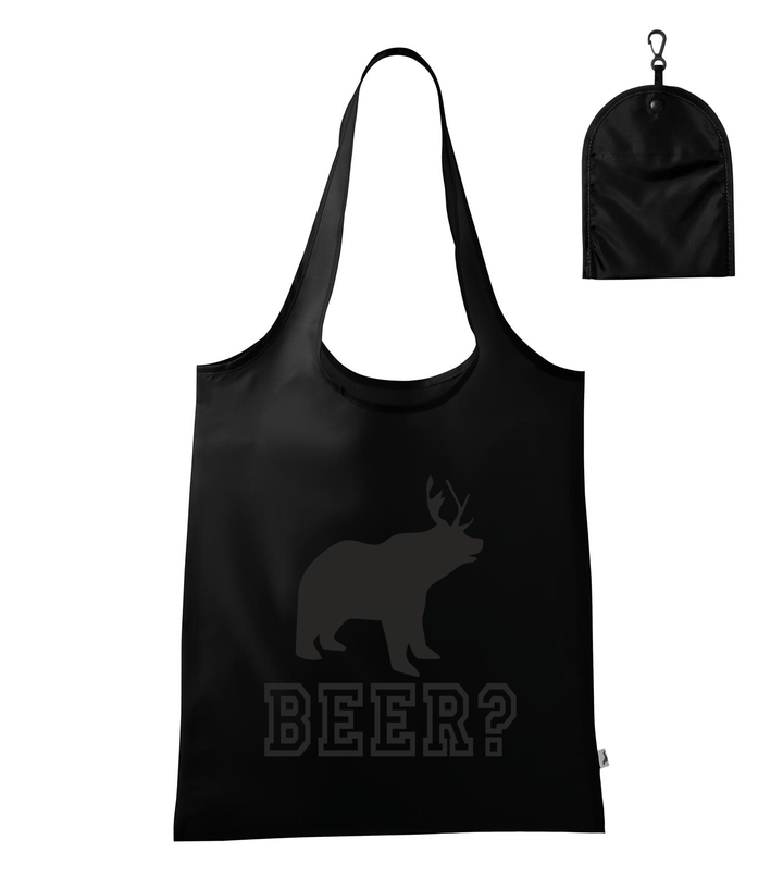 Beer, Deer, Bear? - Bevásárló táska fekete