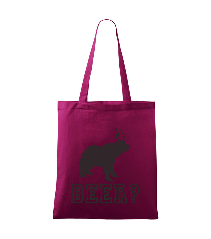 Beer, Deer, Bear? - Bevásárló táska fukszia