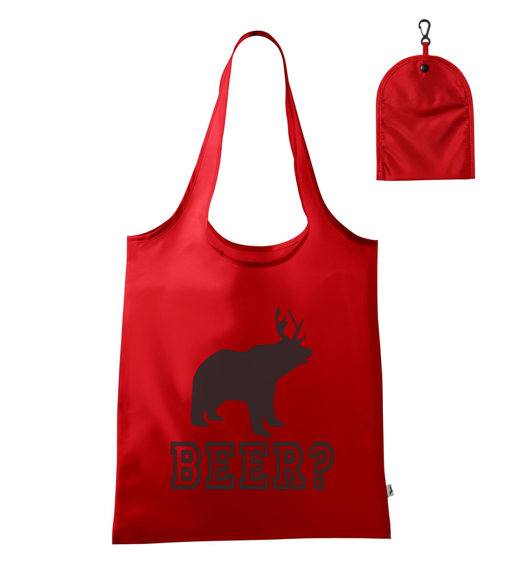 Beer, Deer, Bear? - Bevásárló táska piros
