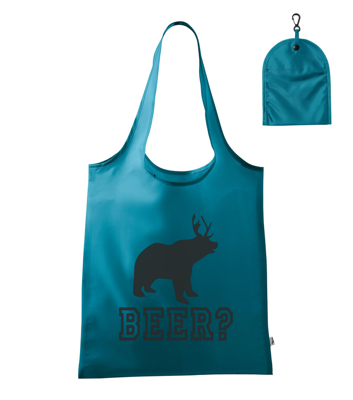 Beer, Deer, Bear? - Bevásárló táska sötét türkiz
