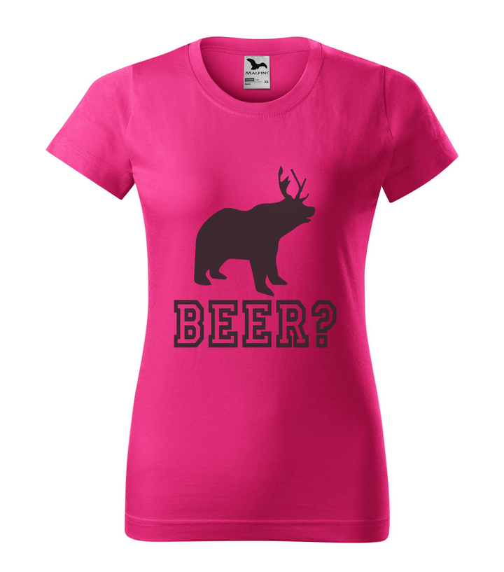 Beer, Deer, Bear? - Női póló bíborszín