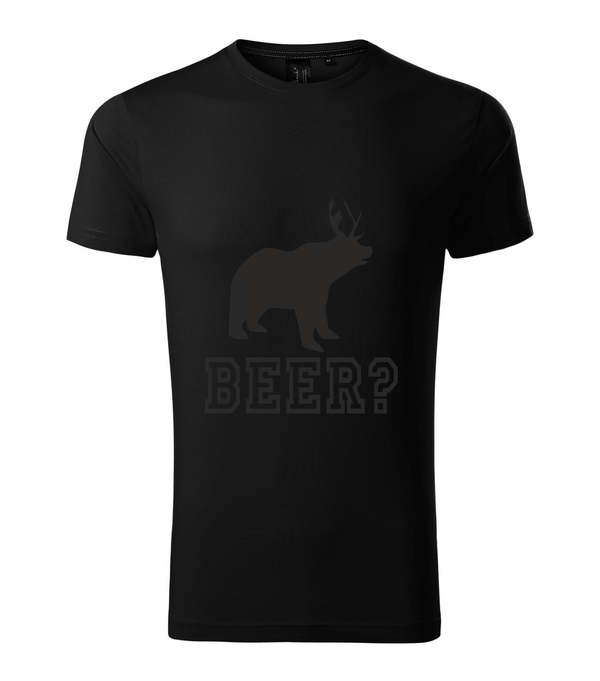 Beer, Deer, Bear? - Prémium férfi póló fekete
