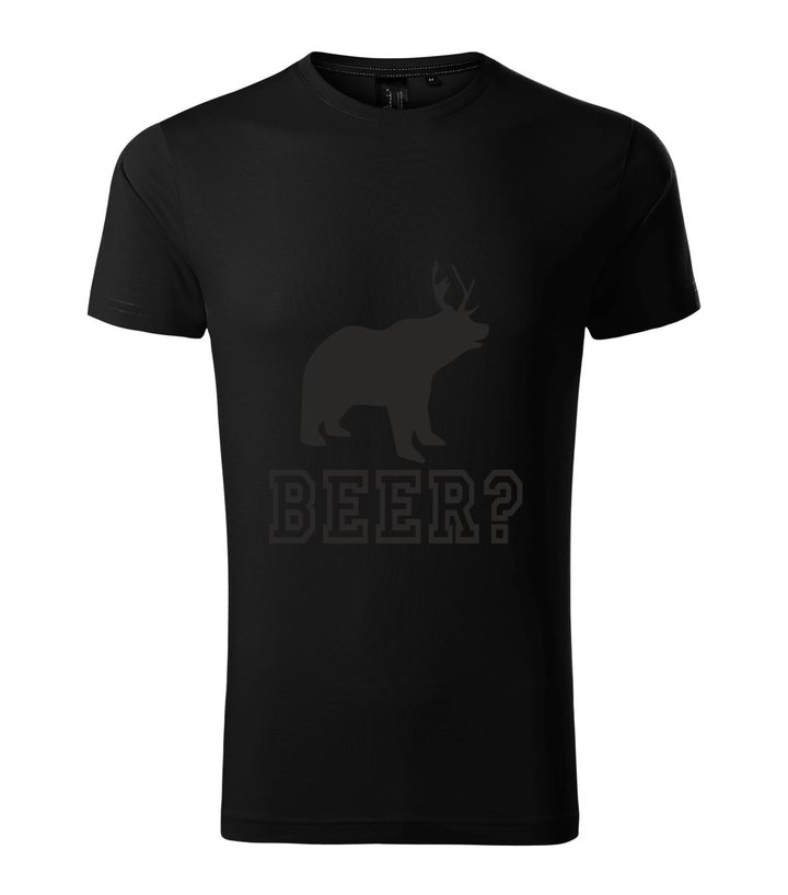 Beer, Deer, Bear? - Prémium férfi póló fekete
