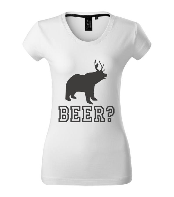 Beer, Deer, Bear? - Prémium női póló fehér