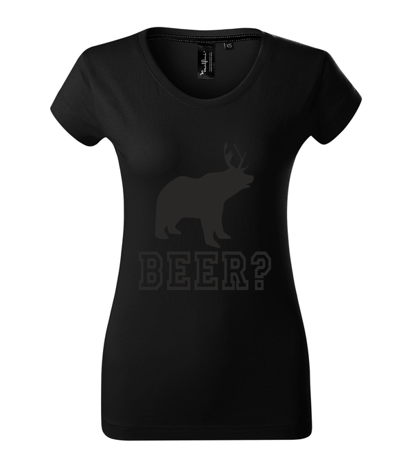 Beer, Deer, Bear? - Prémium női póló fekete