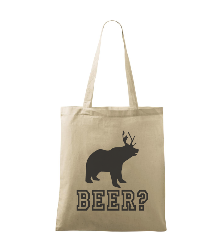 Beer, Deer, Bear? - Vászontáska (42 x 38 cm) natúr